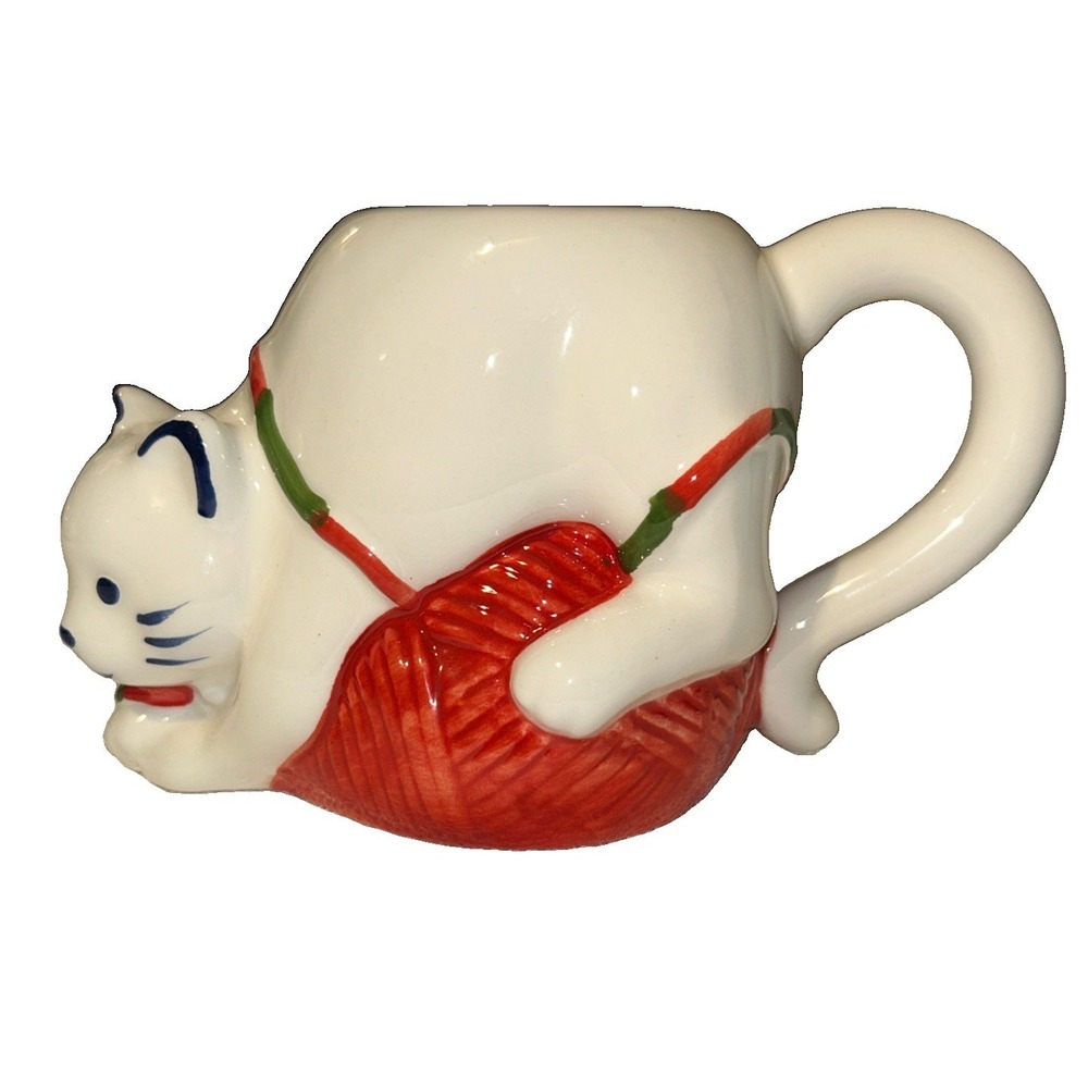 Wondershop Mug Cat Playing With Yarn Ceramic Coffee Cocoa Target 2022